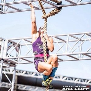 crossfit girl rope climb kill cliff