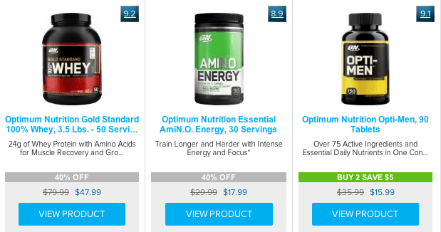 optimum nutrition discount coupons