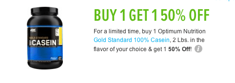 optimum nutrition gold standard cassein discount coupon
