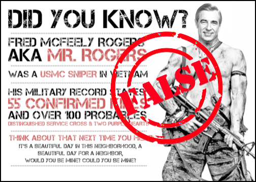 Image result for Mr. Rogers Was a Navy Seal